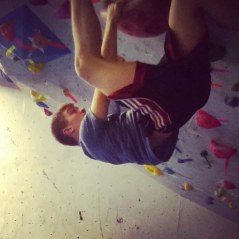 Cave climbing in my local gym. 